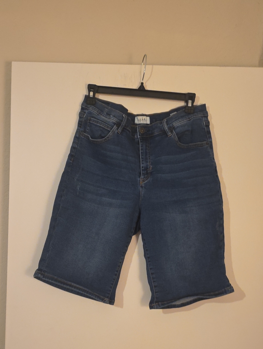 Nicole Miller Dark Blue Denim Bermuda Shorts